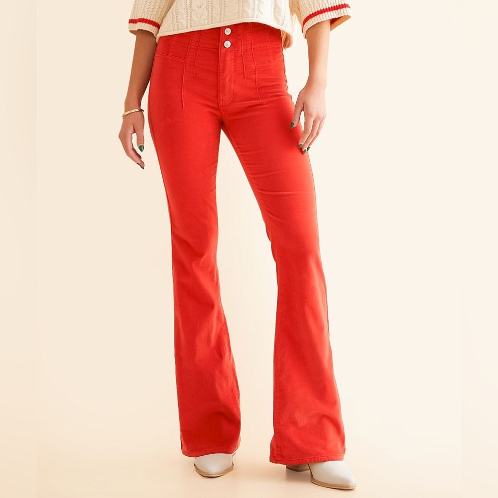 Free People We the Free Jayde Corduroy Flare Stretch Jeans Women's 27
